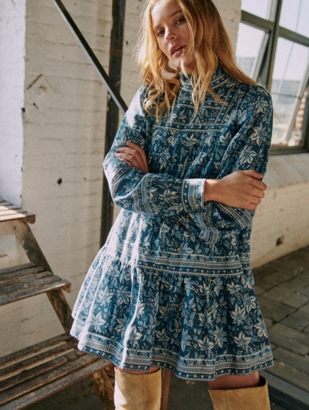 Sezane - Aliette Dress 38 X Sea NY